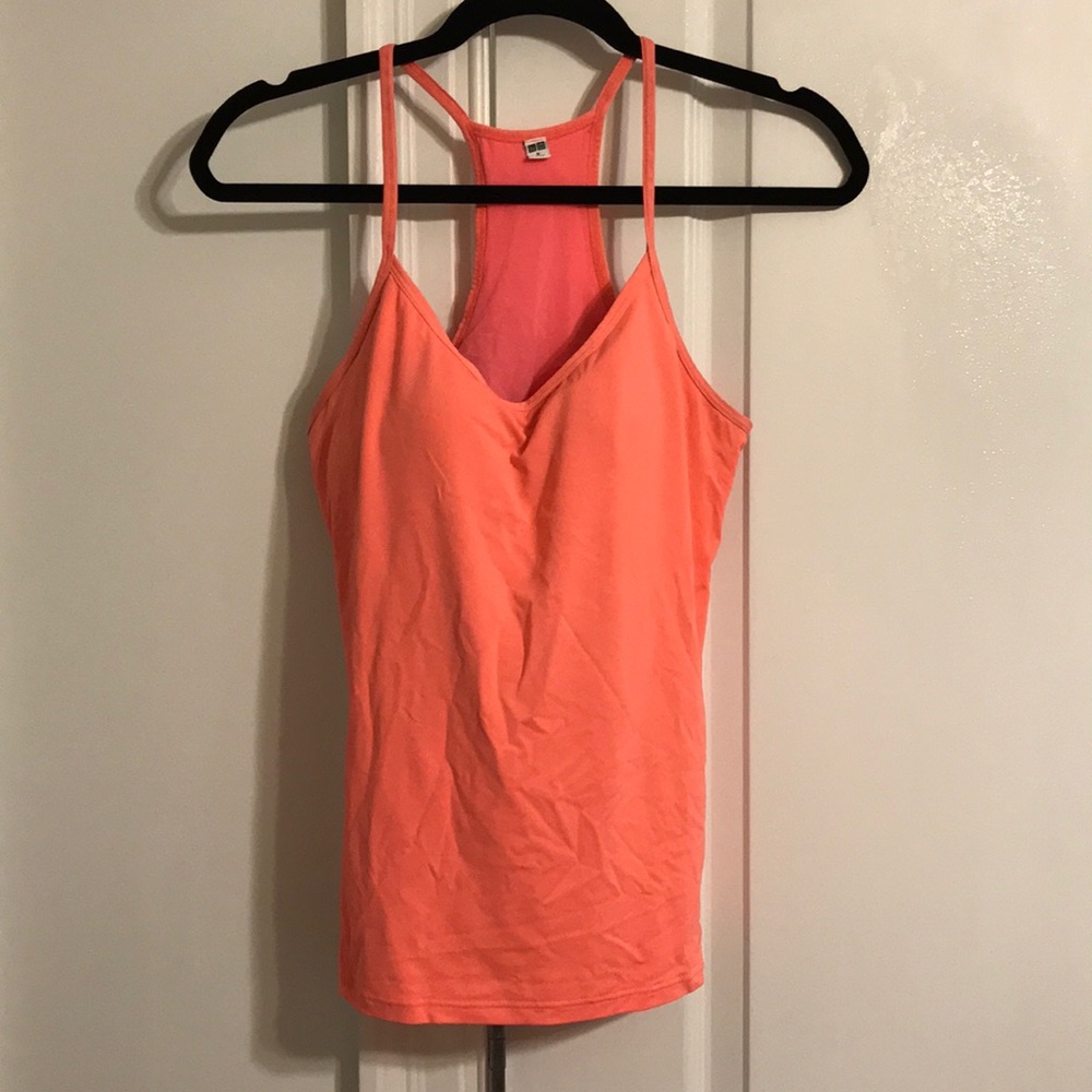 Neon AIRism running/athletic tank w/ built-in bra